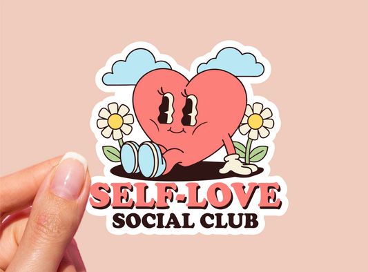 Self Love Social Club Vinyl Die Cut Sticker