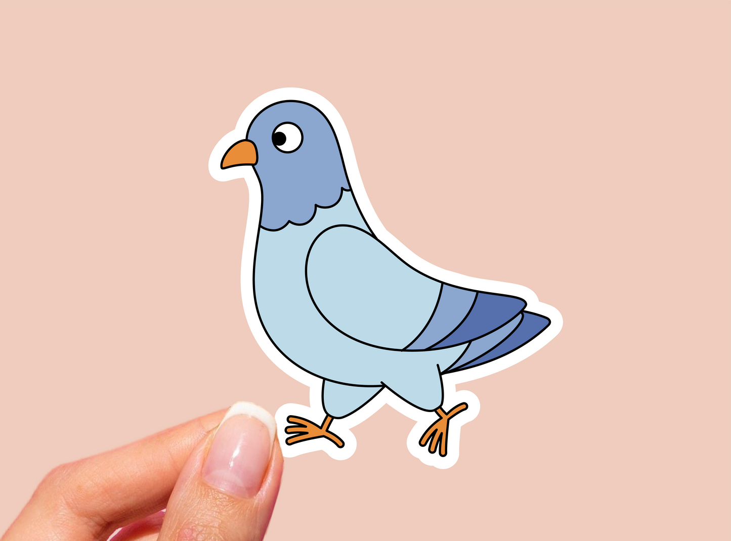 Funny Pigeon Dove Vinyl Die Cut Sticker