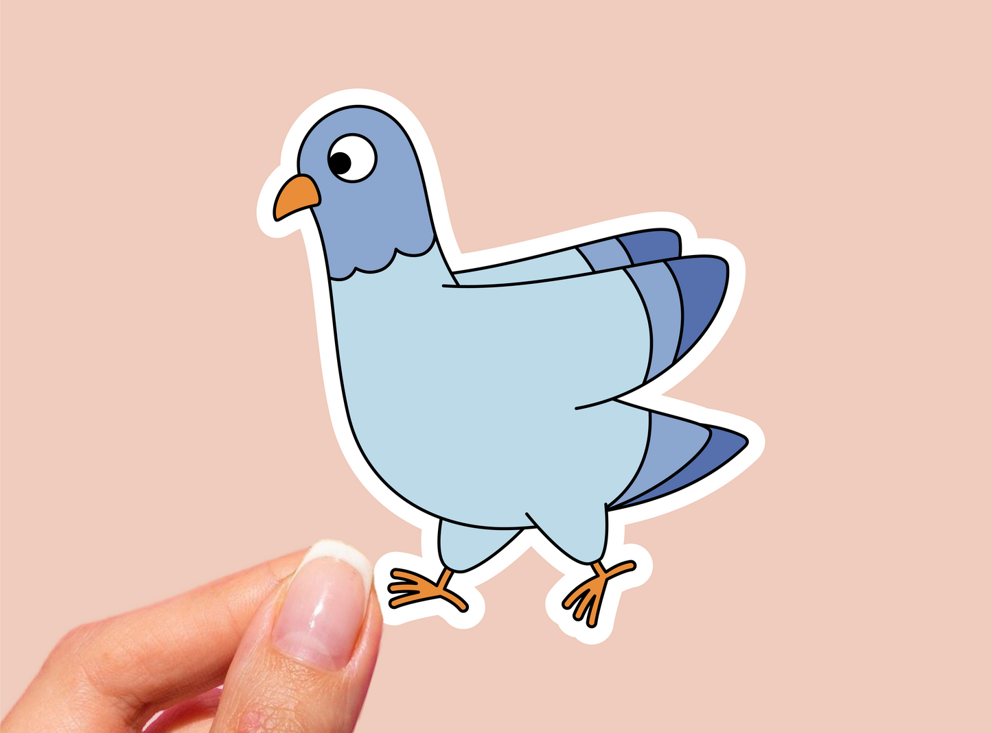 Funny Pigeon Dove Vinyl Die Cut Sticker