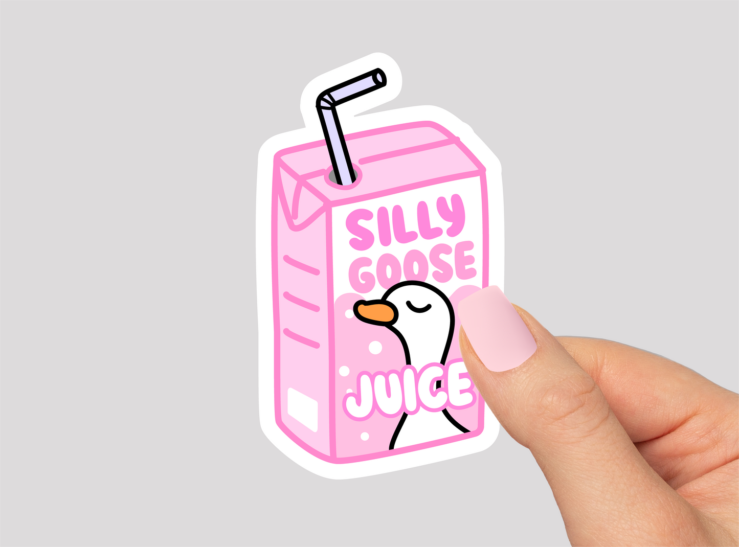 Silly Goose Juice Vinyl Die Cut Sticker