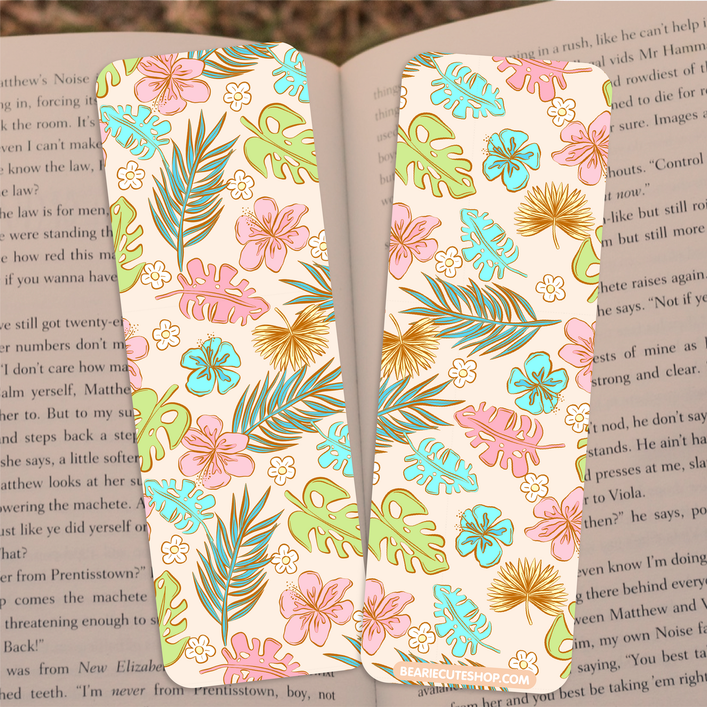 Tropical Leaves Bookmark