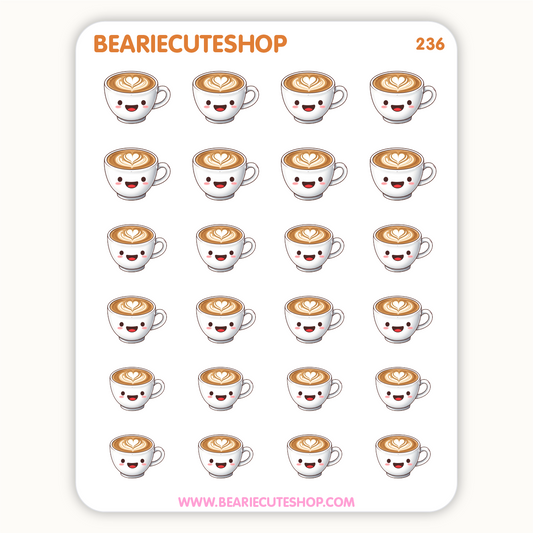 Coffee Cup Planner Stickers