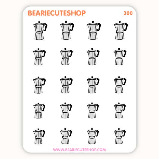 Coffee Maker Planner Stickers